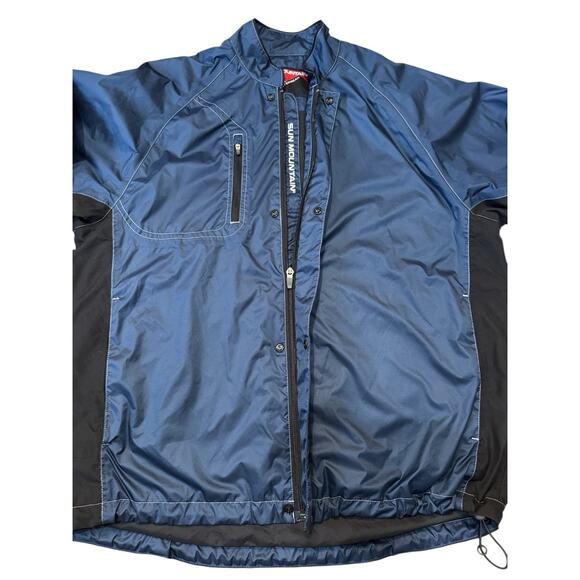 Sun Mountain Golf Jacket Coat Lightweight Rain Windbreaker Men’s Medium M Blue - Picture 8 of 16